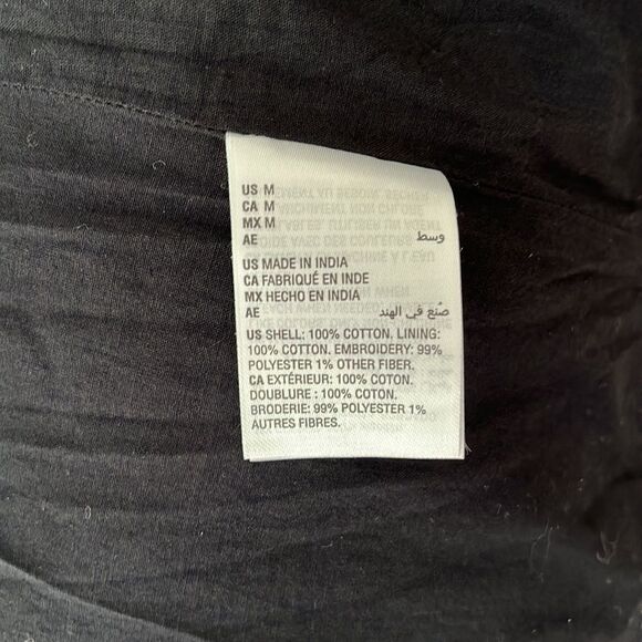 INC Sequin Kaftan Open Cardigsn Jacket Black Size Medium - Picture 7 of 7